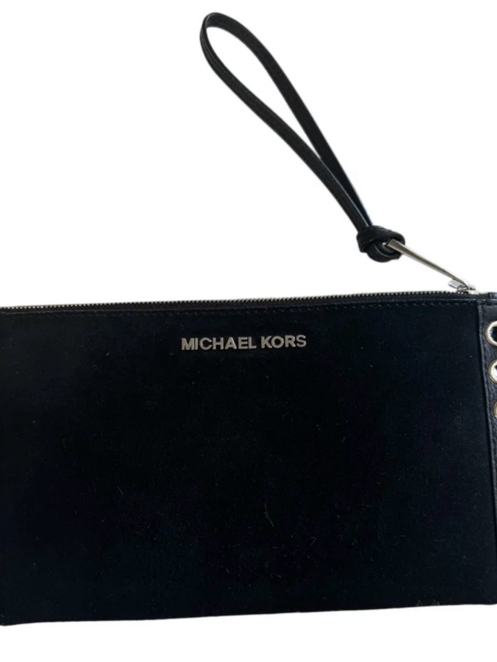 Michael Kors Suede Wristlet Clutch